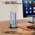 Promate GegaTower-60W, Fast Charge Multi-port USB-C Tower Hub with 5Gbps Data Transfer